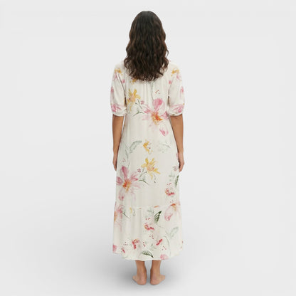 Abito maxi Boho Scollo Pico