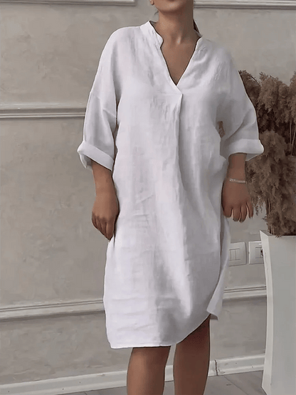 Aeris™ - Abito V-Collo Naturale