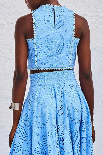 Completo in pizzo Maura