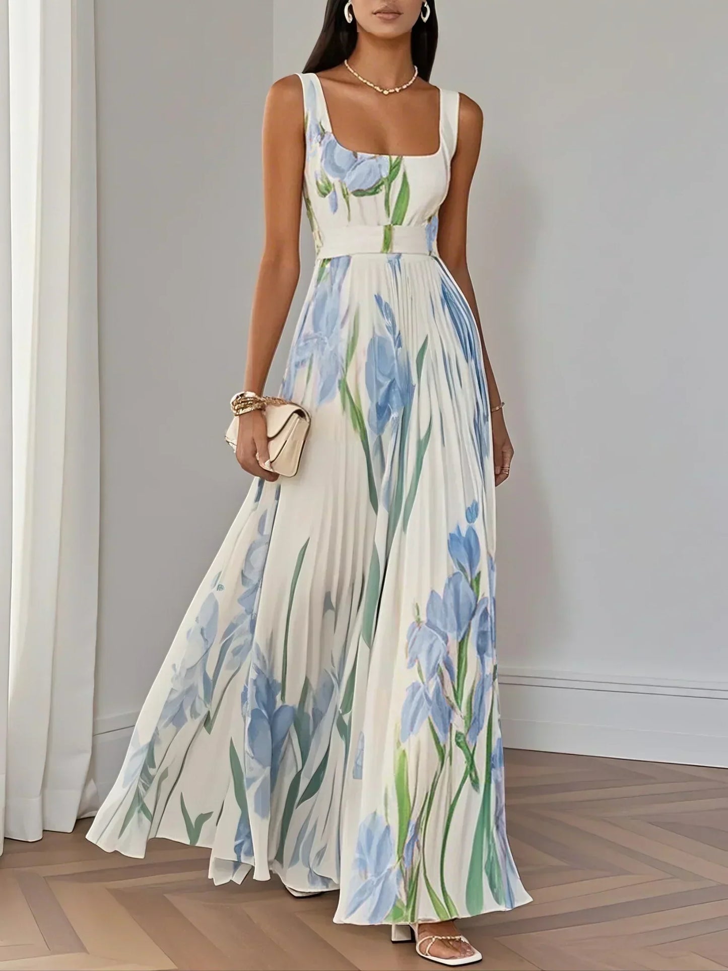 LILLA – ABITO MAXI ELEGANTE DI FIORI