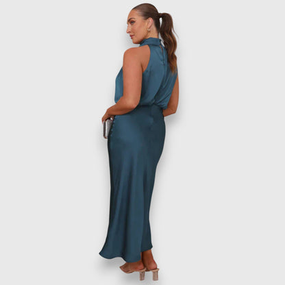 Daisy | Elegante Abito di Satin con Collo Halter