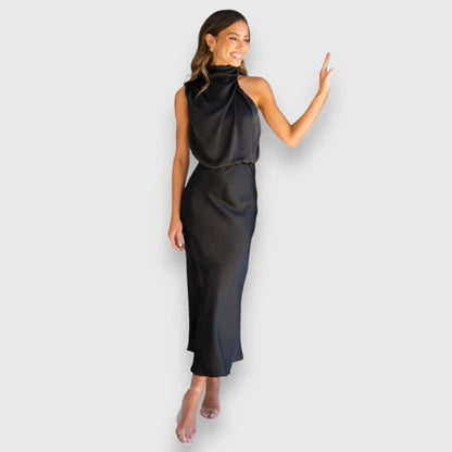 Daisy | Elegante Abito in satin con Scollo Halter