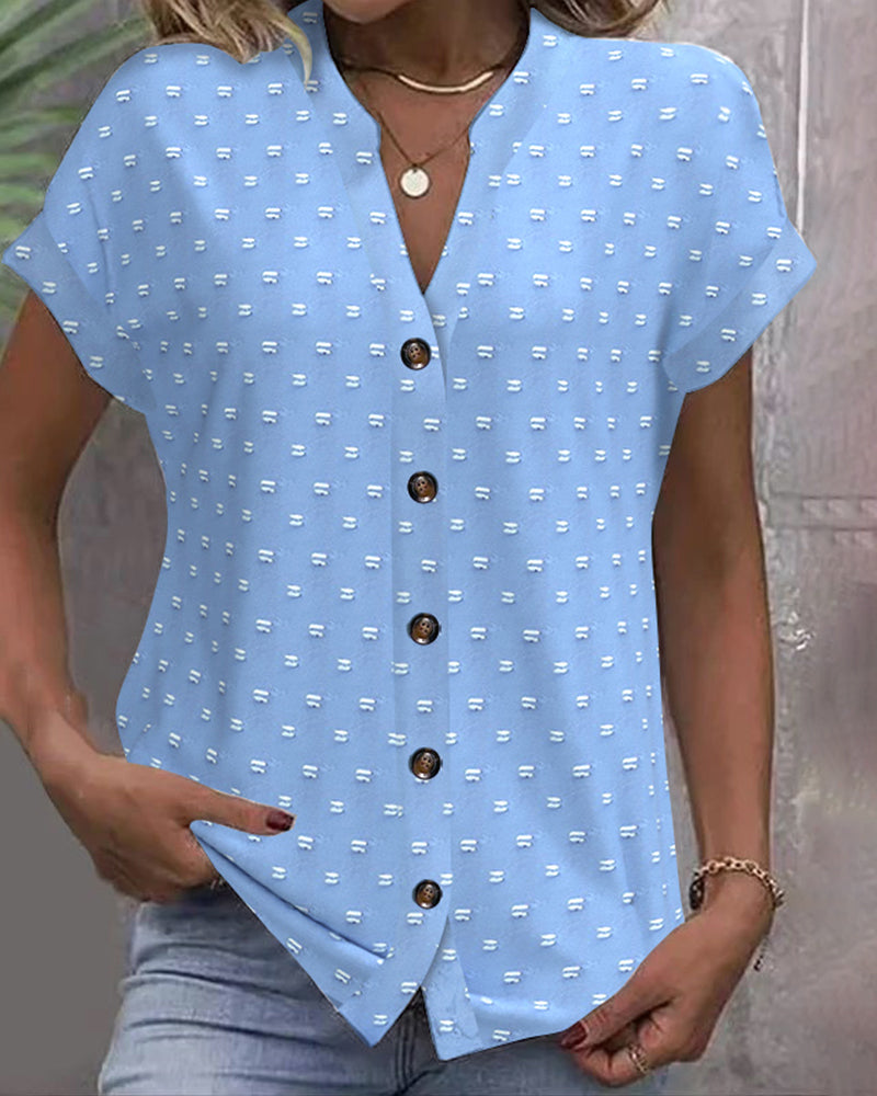 Amarys | Camicia di collo a V con bottoni