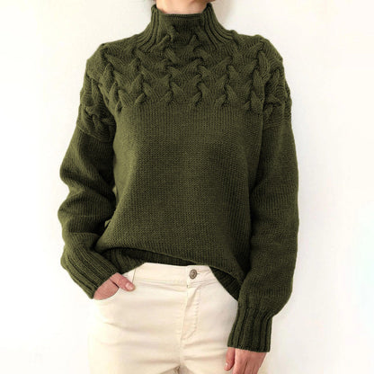 Elena | Maglione a collo alto in lana