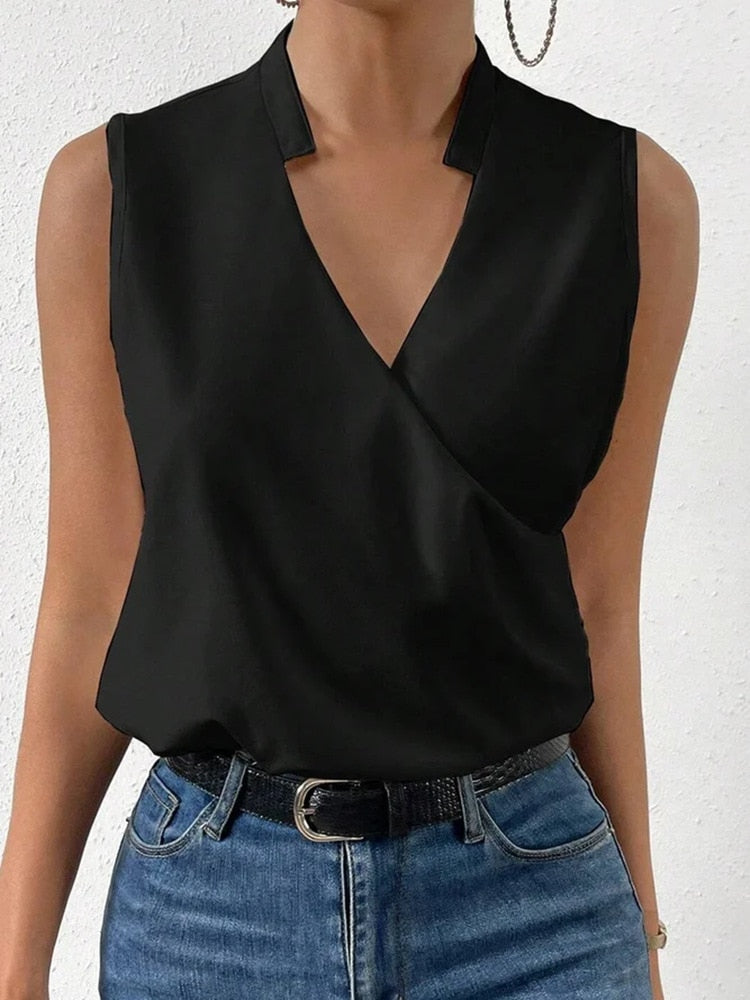 Emma | Top Casual con scollo a V Elegante