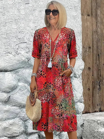 Monica | Abito Floreale Elegante