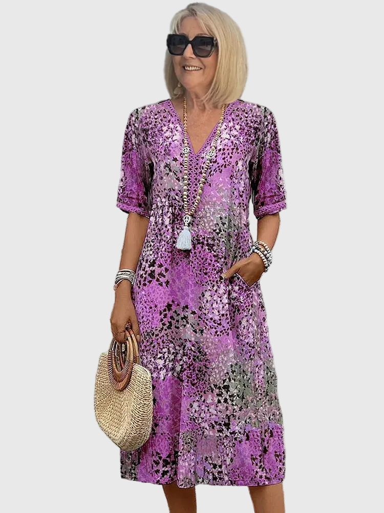 Sofía | Elegante Abito midi Floreale