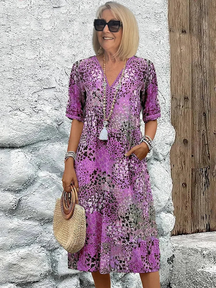 Monica | Abito Floreale Elegante