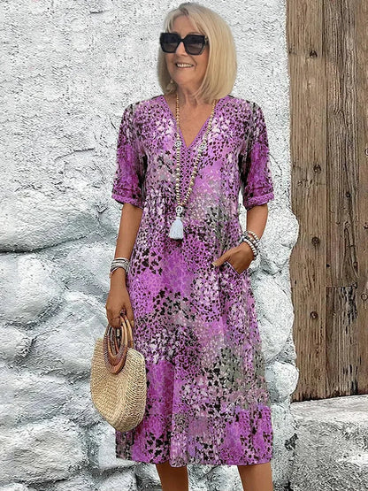 Monica | Abito Floreale Elegante