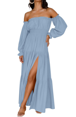 KENDRA – ABITO MAXI DI ROMANCE DESPRENDIDO E AIREADO
