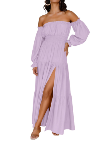 KENDRA – ABITO MAXI DI ROMANCE DESPRENDIDO E AIREADO