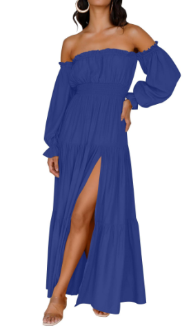 KENDRA – ABITO MAXI DI ROMANCE DESPRENDIDO E AIREADO