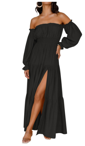 KENDRA – ABITO MAXI DI ROMANCE DESPRENDIDO E AIREADO