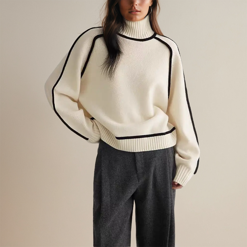 Lara - Maglione a collo alto