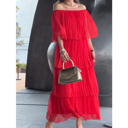 SAFRÁN – ABITO LUNGO DI CHIFFON