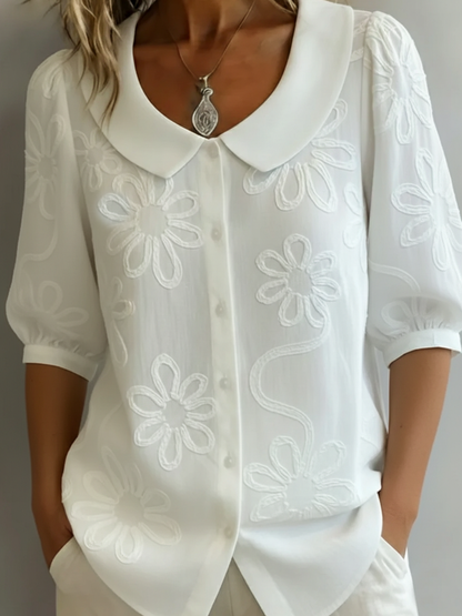 Aurélie — Blusa leggera floreale eleganza naturale