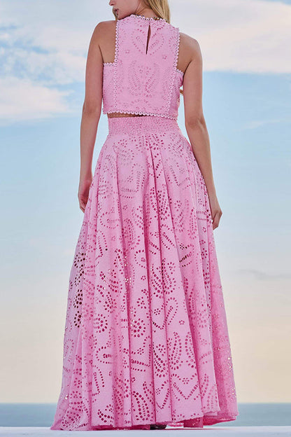 Completo in pizzo Maura