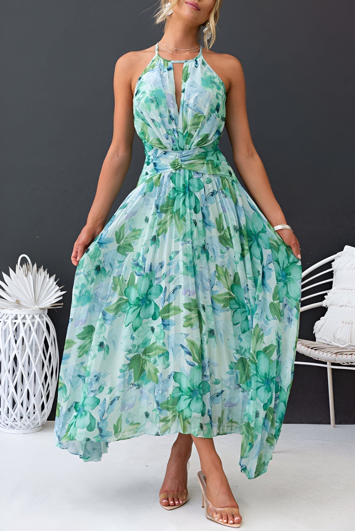 Valeria | Abito maxi di Eleganza Flotante