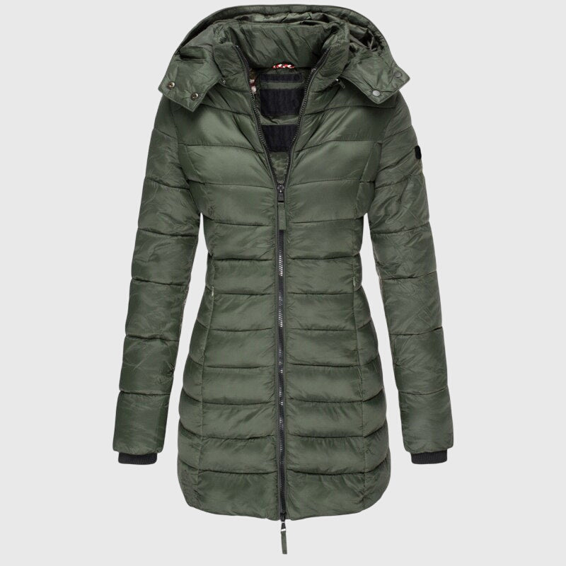 Elise™ - Cappotto lungo di piume