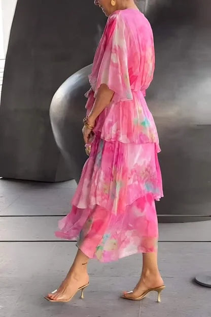 Cassia – Abito fluido in chiffon per donna