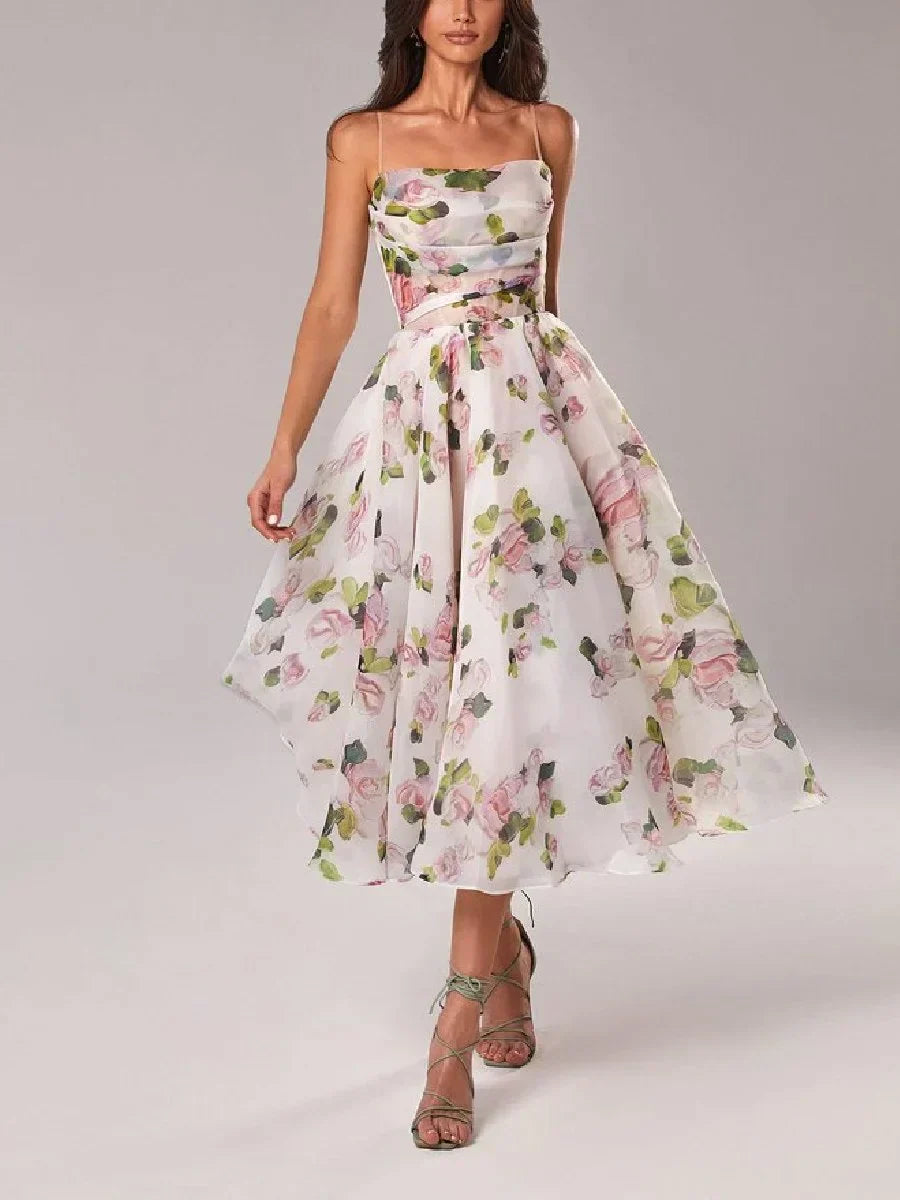 Emilia - Elegante Abito Senza maniche Stampato