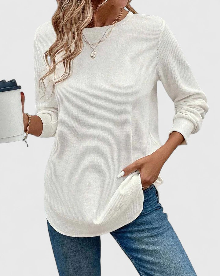 Nadyalyn | Elegante Manica lunga Collo rotondo