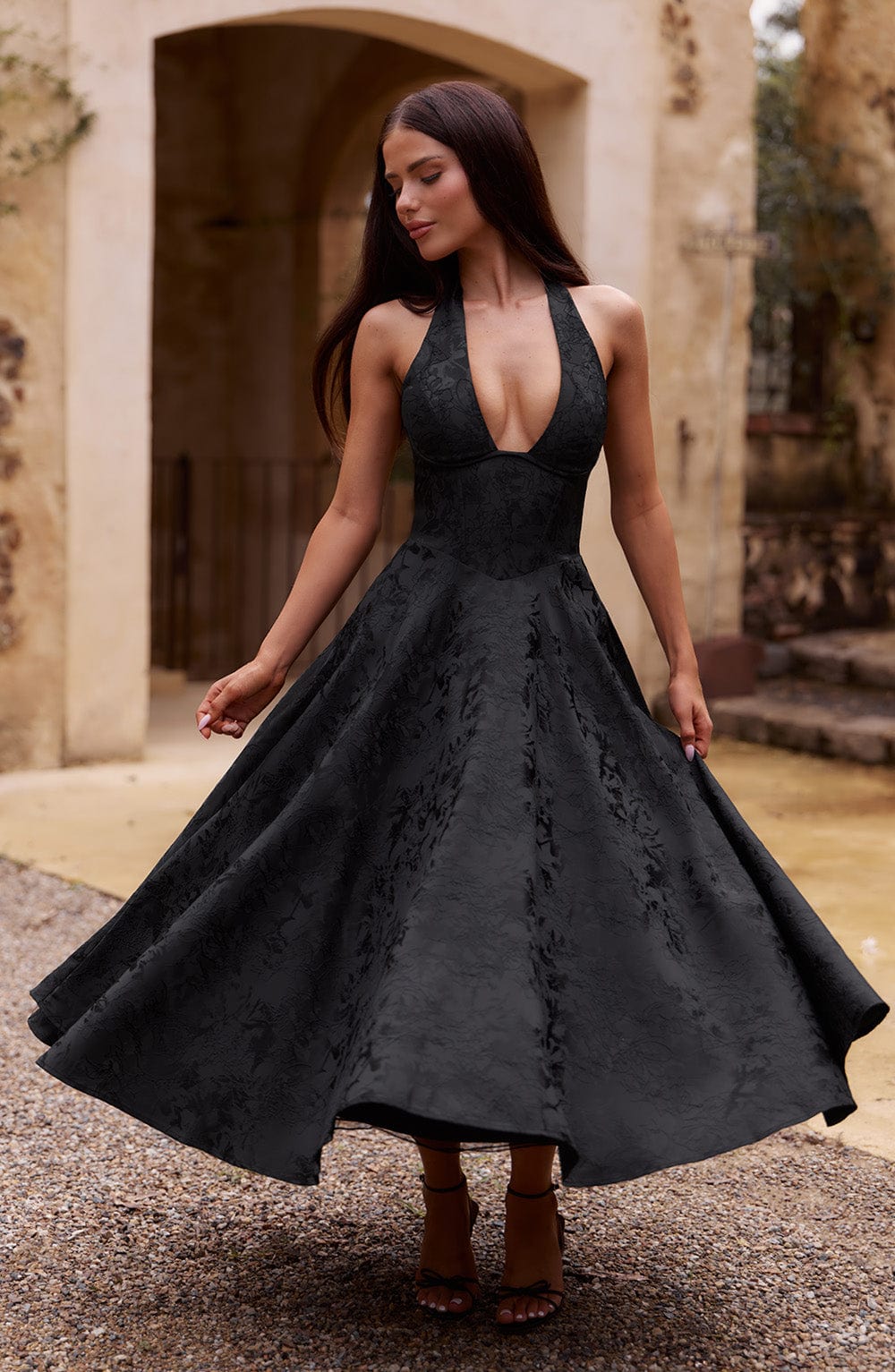 Eulalie - Abito di Schiena Descubierta con scollo a V Chic