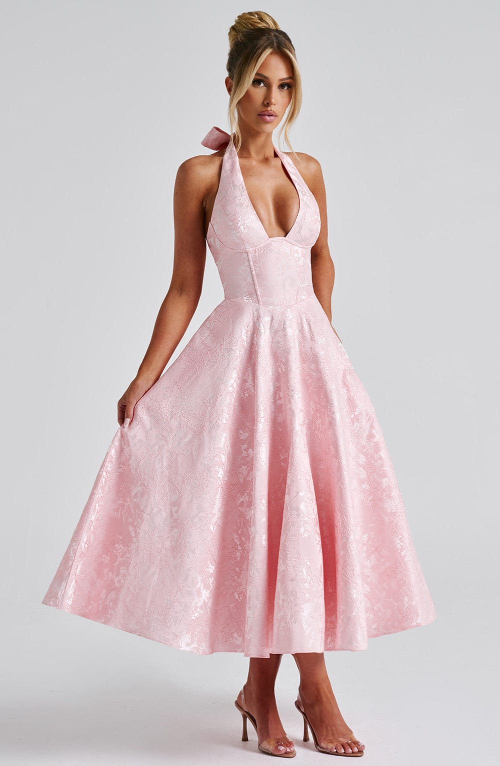 Eulalie - Abito Senza Espalda Elegante con Scollo a V