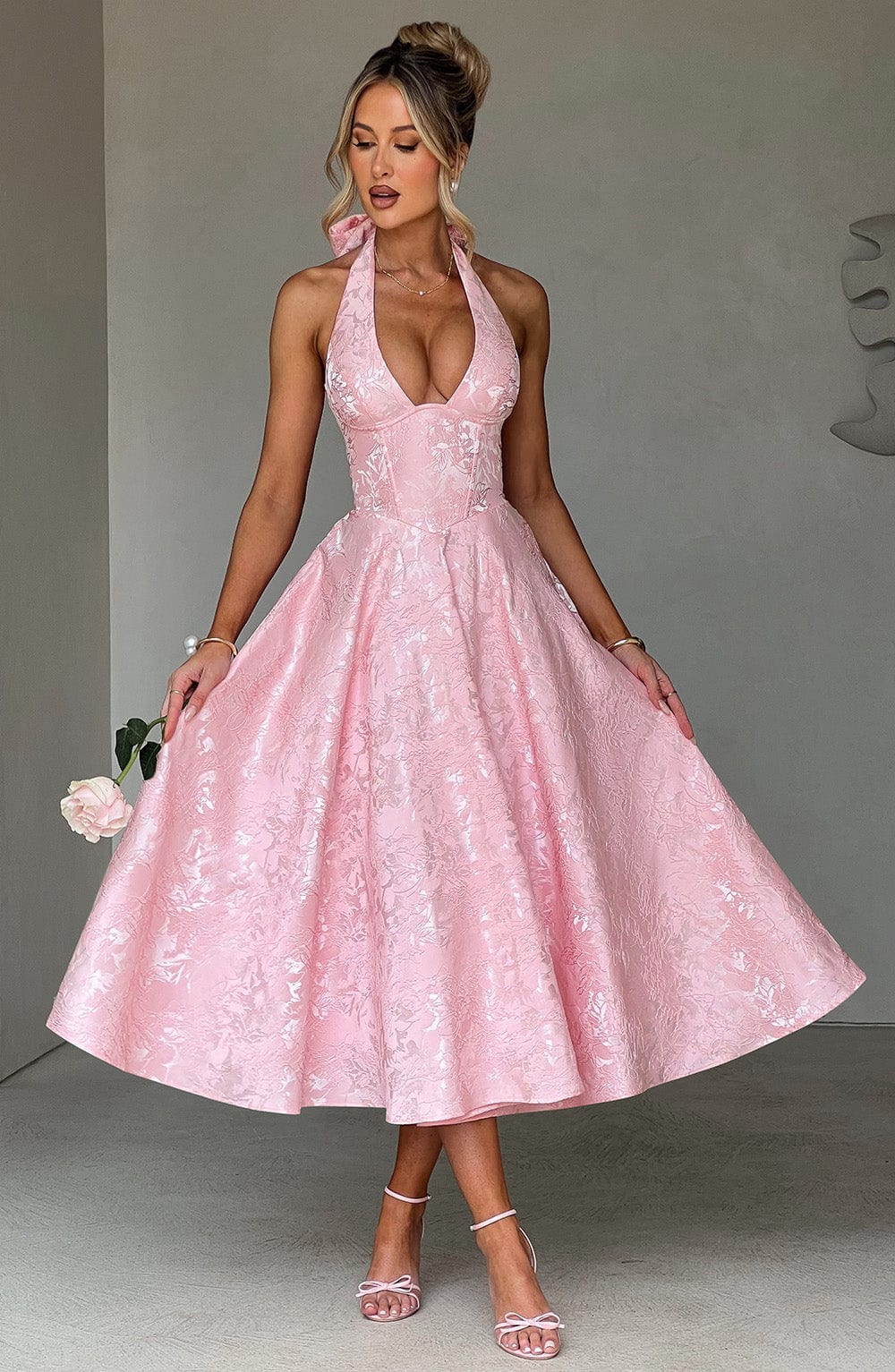 Eulalie - Abito Senza Espalda Elegante con Scollo a V