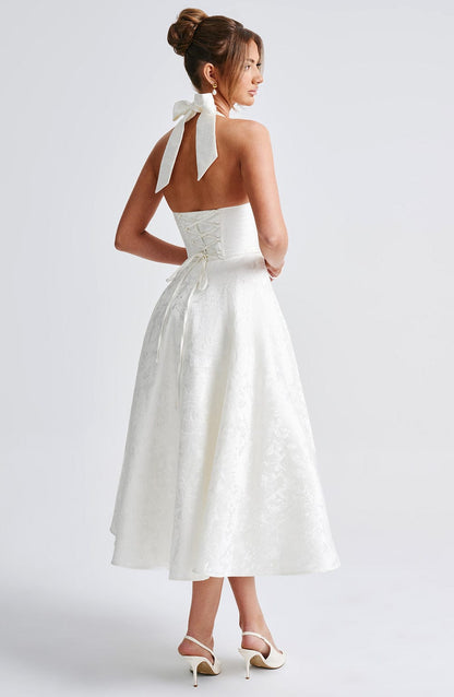Eulalie - Abito Senza Espalda Elegante con Scollo a V