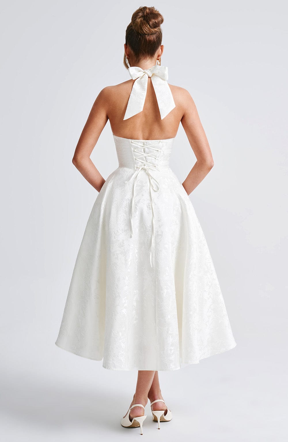 Eulalie - Abito Senza Espalda Elegante con Scollo a V