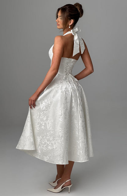 Eulalie - Abito Senza Espalda Elegante con Scollo a V