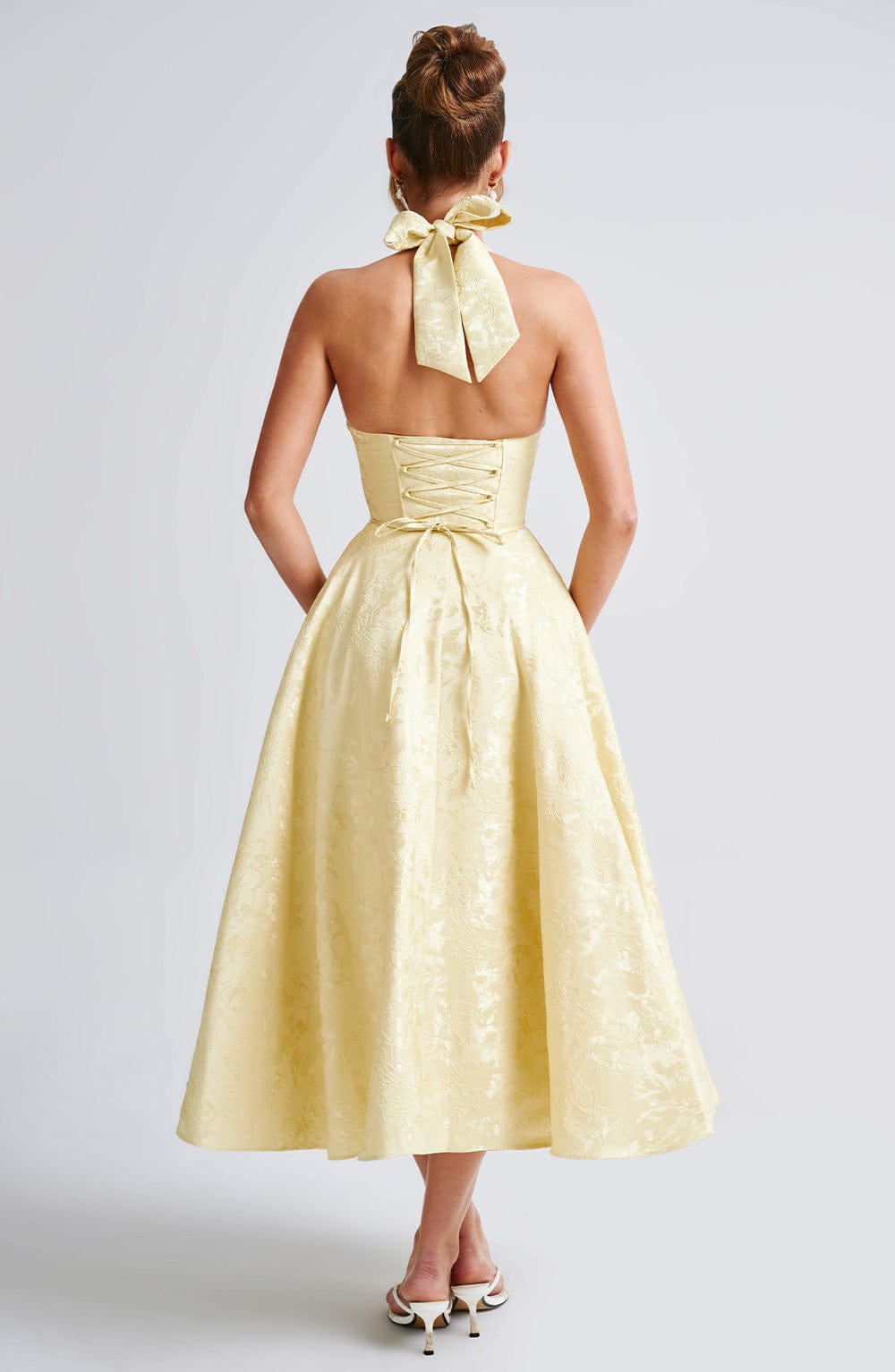Eulalie - Abito Senza Espalda Elegante con Scollo a V