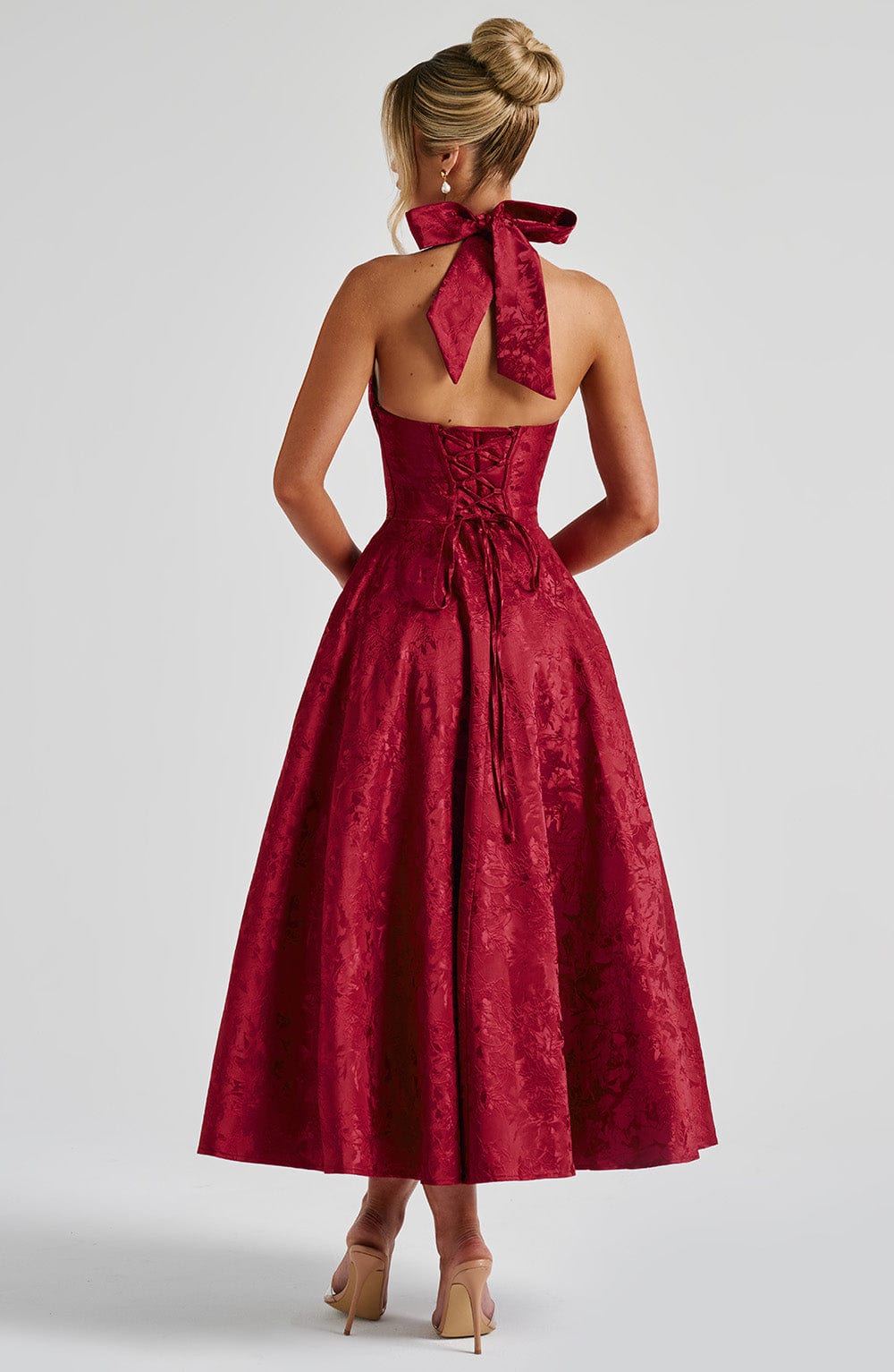 Eulalie - Abito Senza Espalda Elegante con Scollo a V