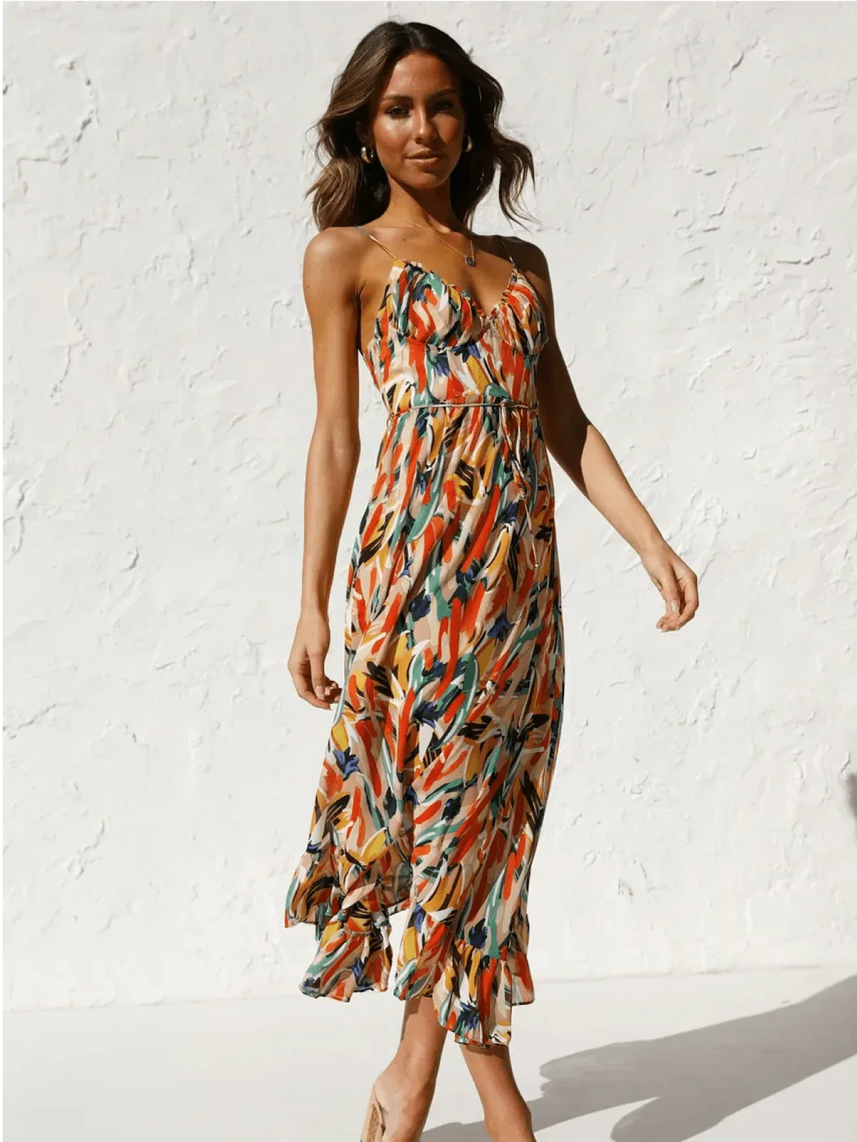 Chiara - Abito midi Colorido donna | Eleganza Estiva