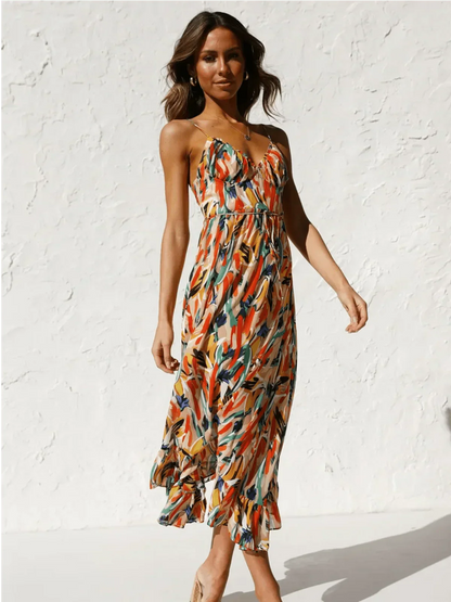 Chiara - Abito midi Colorido donna | Eleganza Estiva