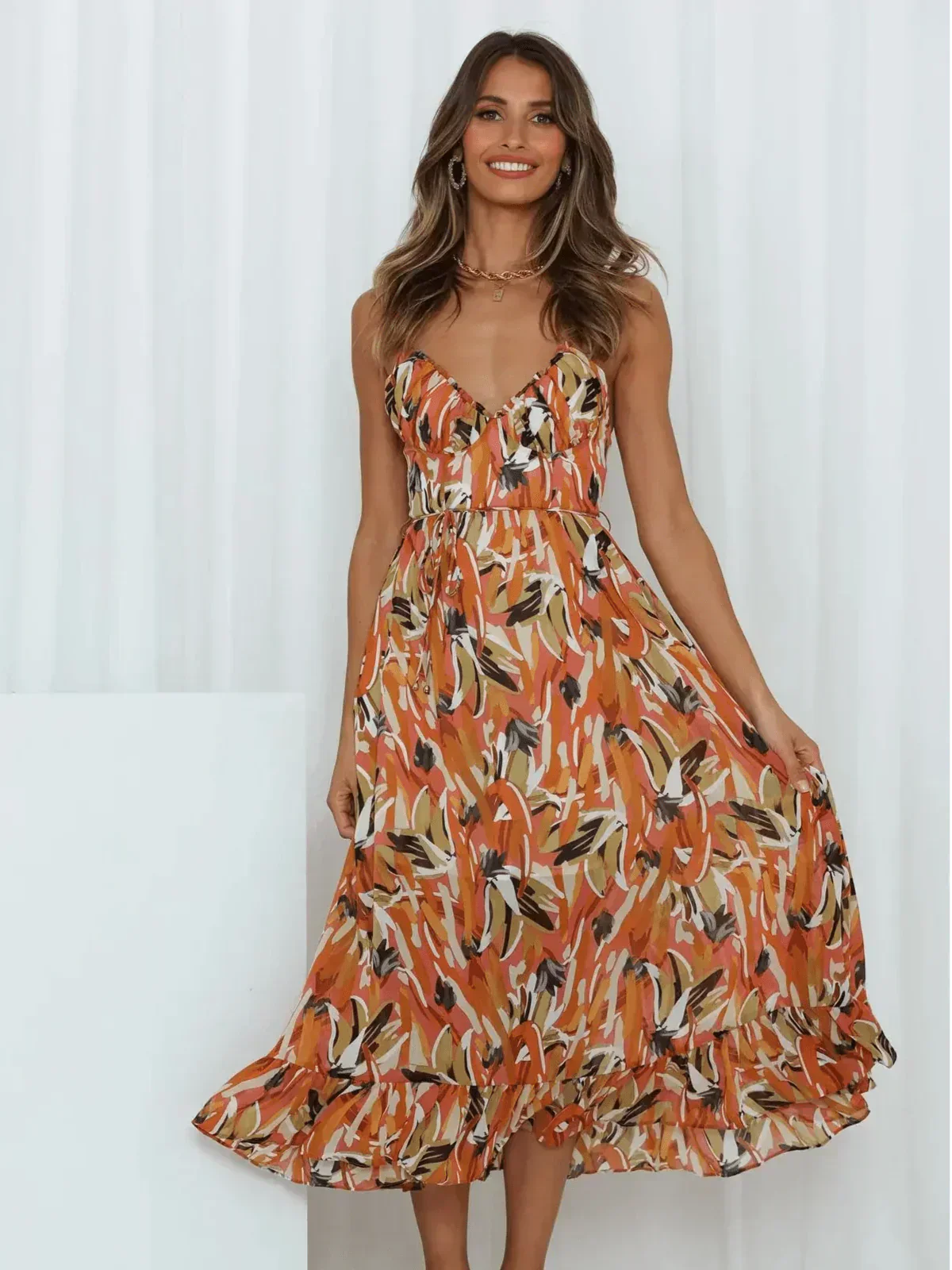Chiara - Abito midi Colorido donna | Eleganza Estiva