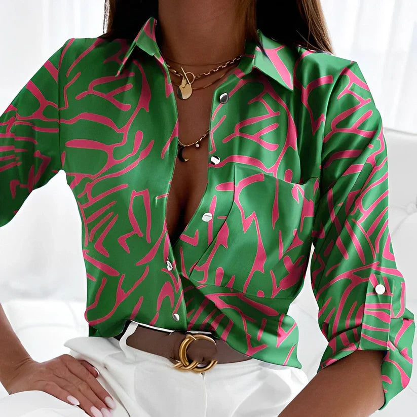 Avril - Elegante Blusa Verde