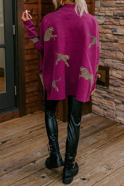 VITA – TOP CASUAL VINTAGE CON STAMPA DI TIGRE E LEOPARDO