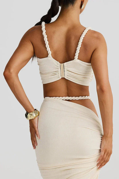 Ambrosia - Set Maxi Con Cutouts e Fruncidos