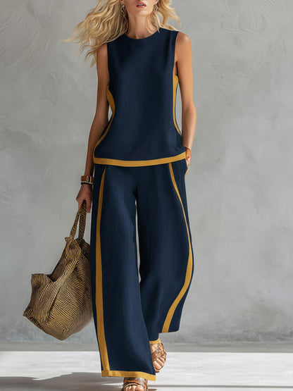 Lena | Completo due pezzi in lino in cotone