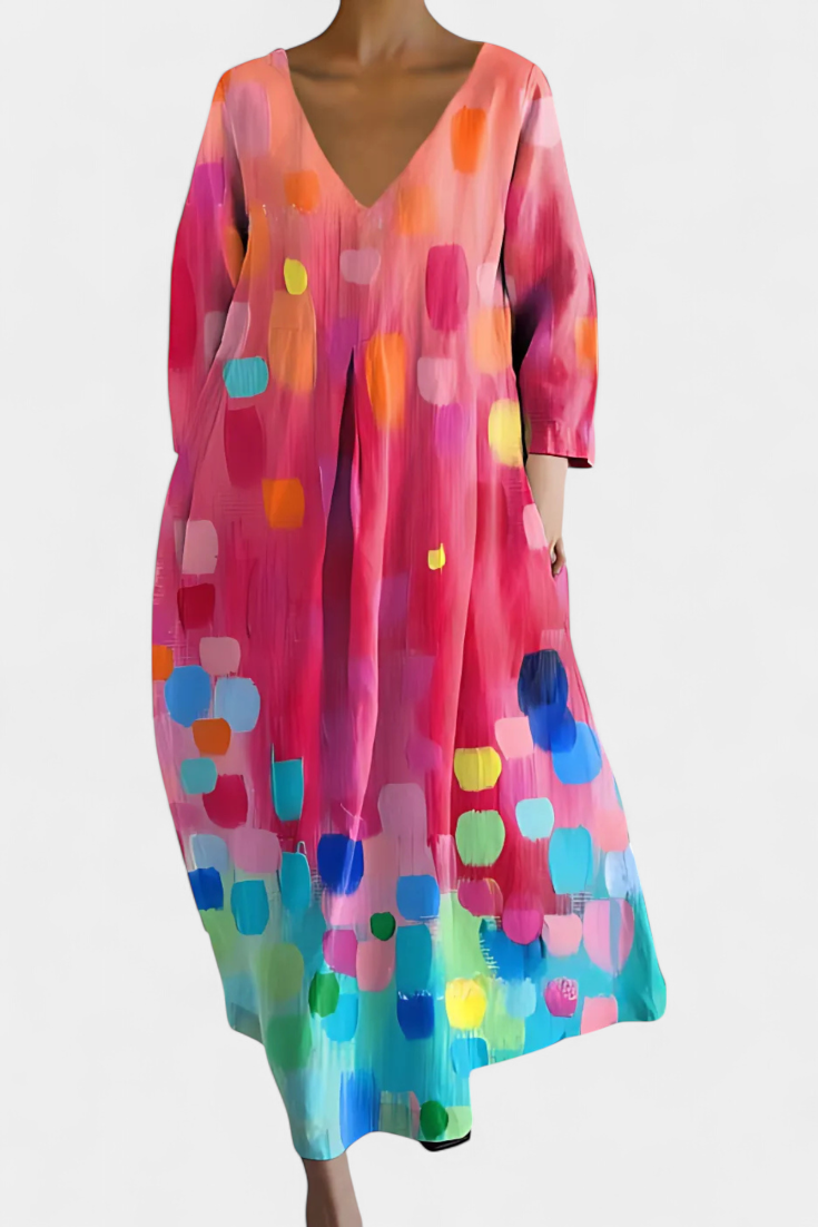 NAOMI – ABITO MIDI ART BLOOM