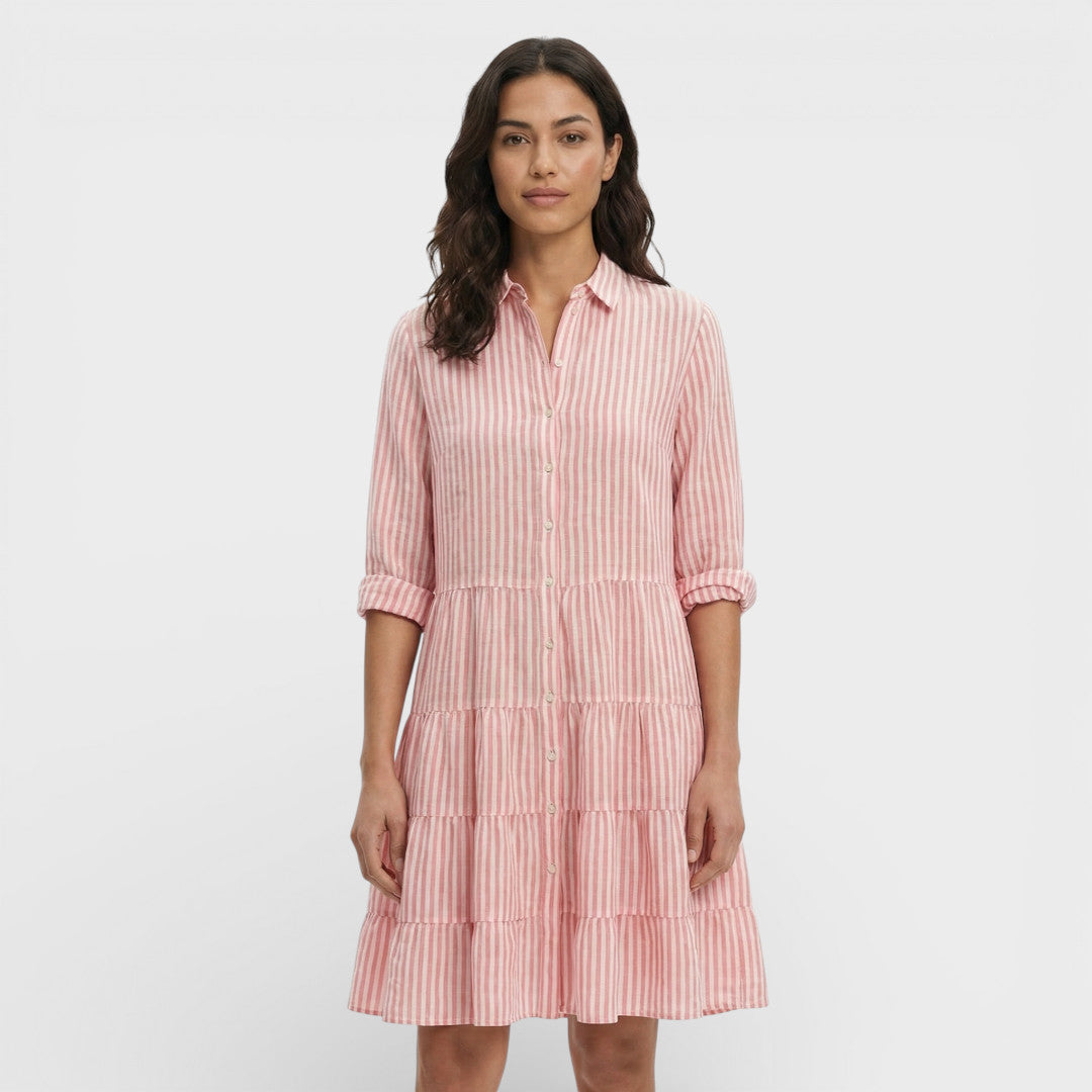 Abito midi Righe donna Fluido