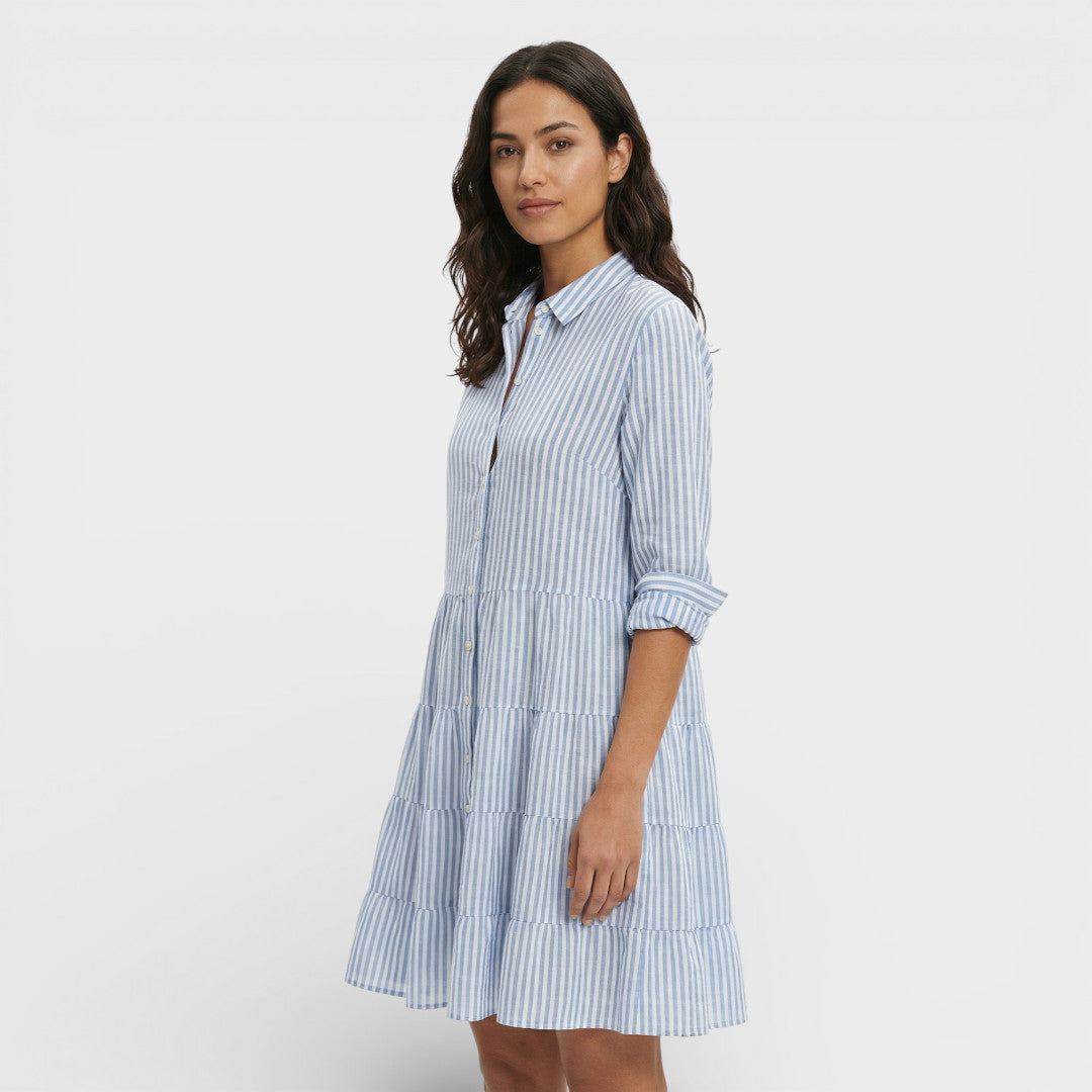Abito midi Righe donna Fluido