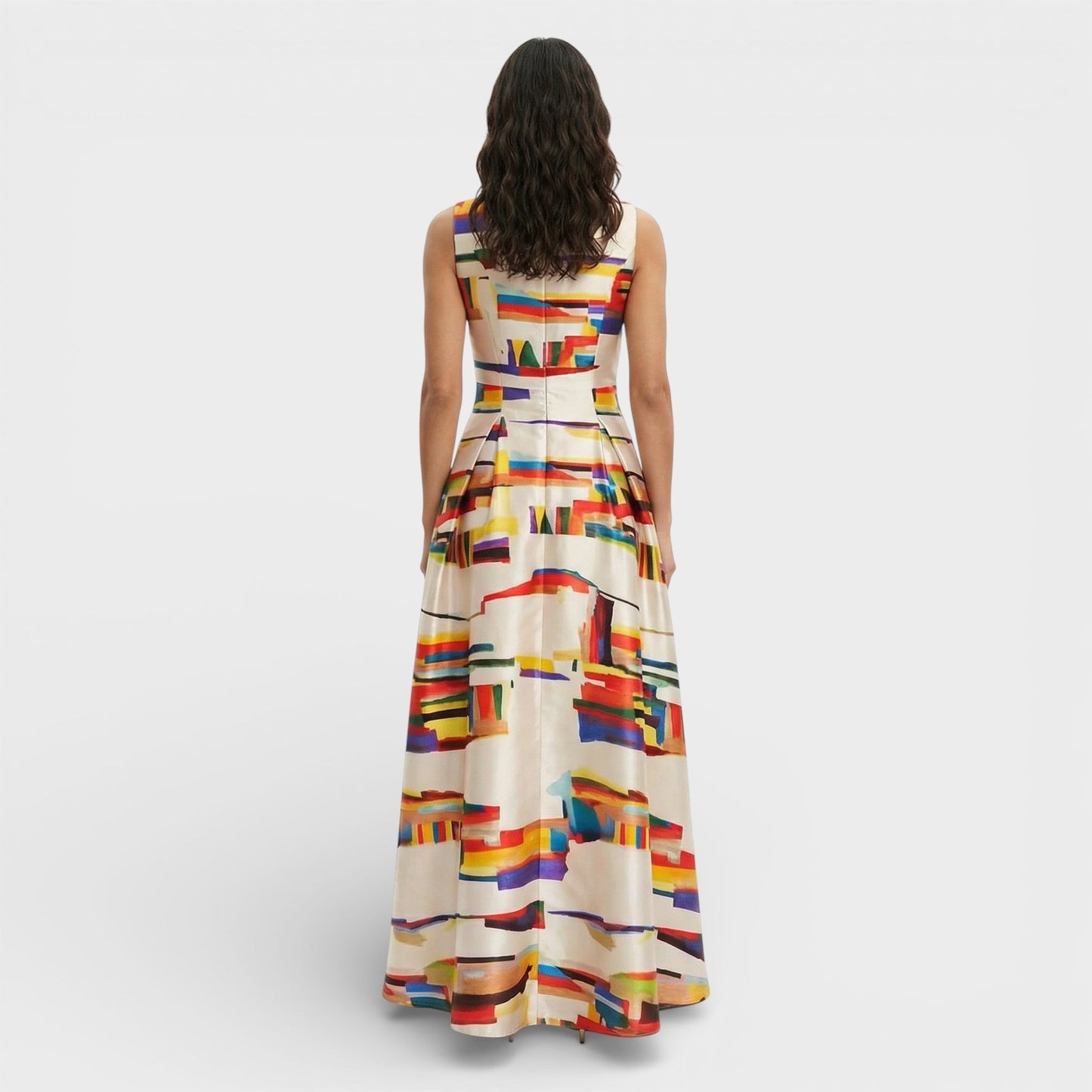 Abito maxi Stampa Geometrico donna