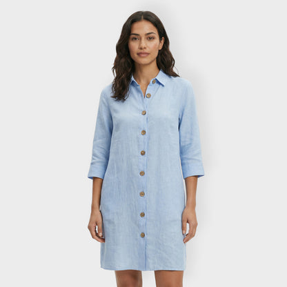 Abito chemisier Bianco donna Bottoni