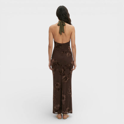 Abito maxi Ricamo Floreale donna