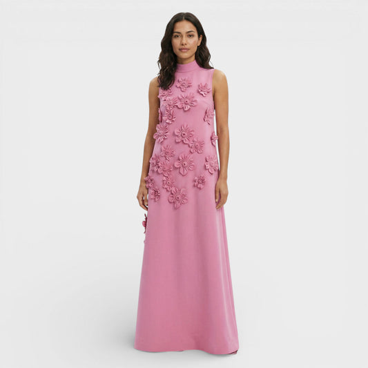 Abito lungo donna Fiori 3D