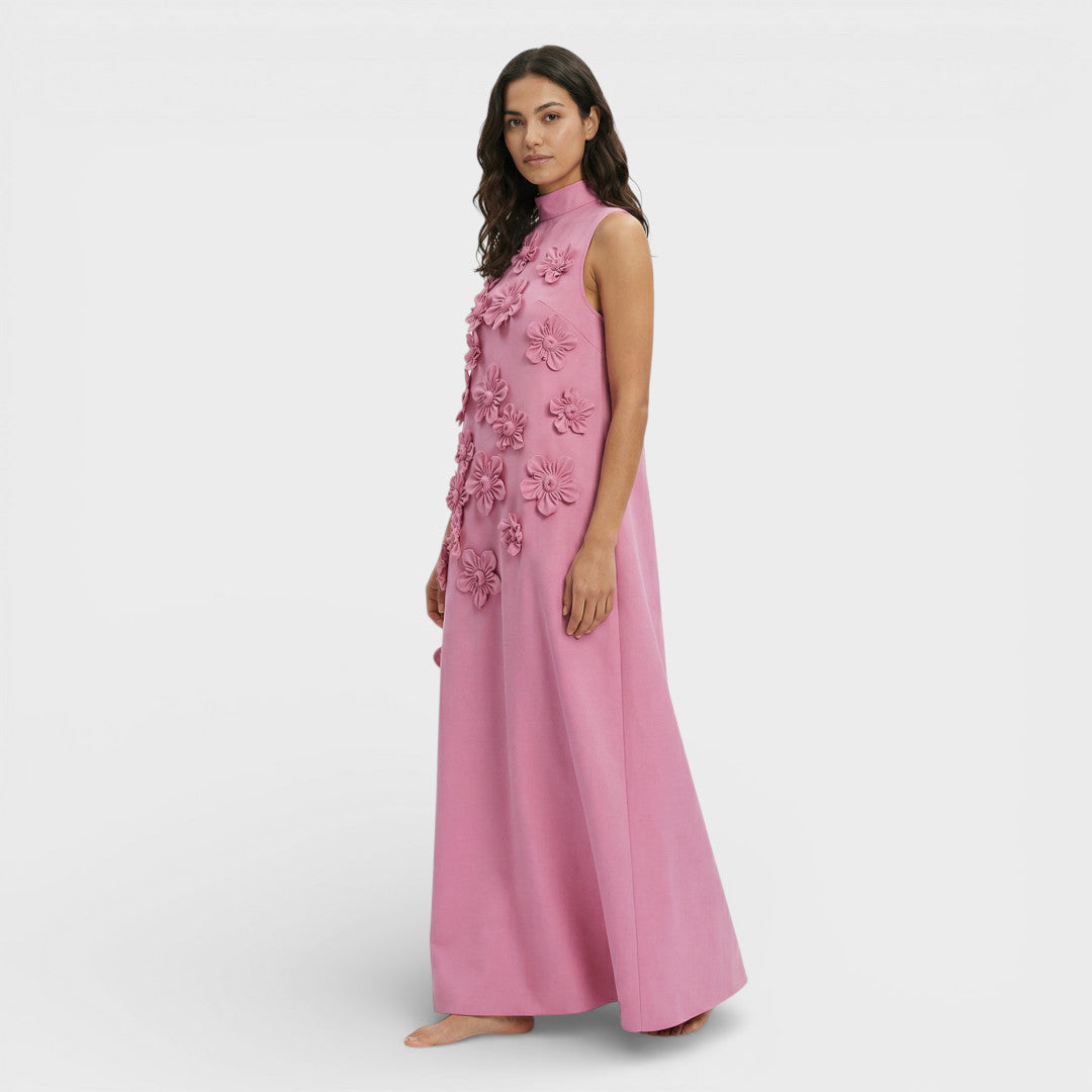 Abito lungo donna Fiori 3D