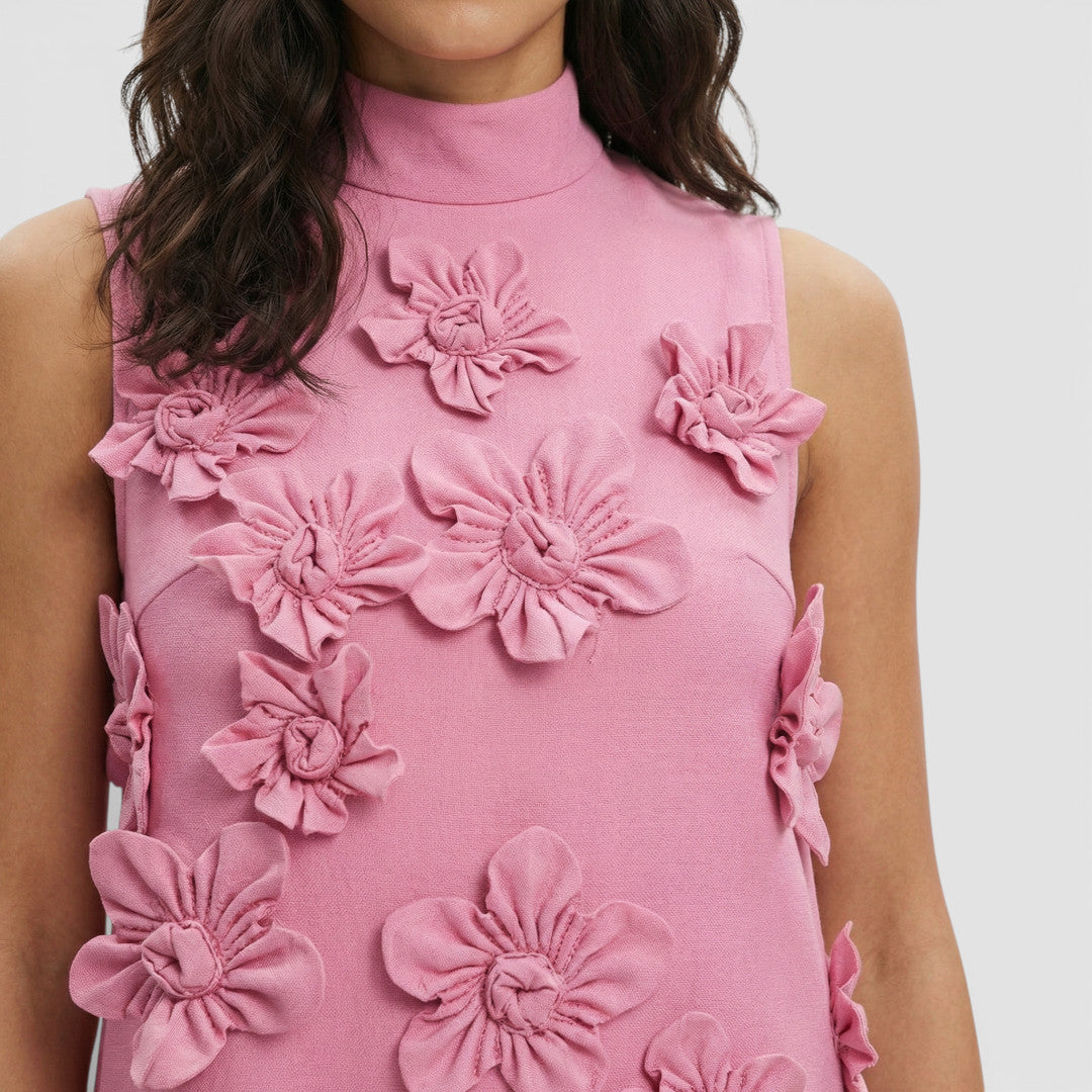 Abito lungo donna Fiori 3D